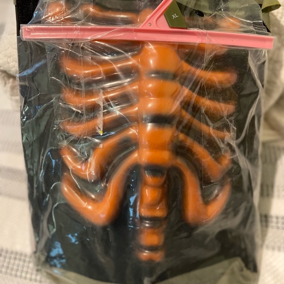 Evil Bleeding Pumpkin Kids Scarecrow Halloween Costume Unisex M/L No Mask - Picture 6 of 7